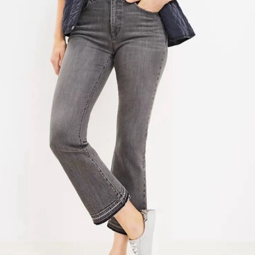 Loft high rise kick flare jeans